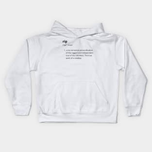 Rip definition Kids Hoodie